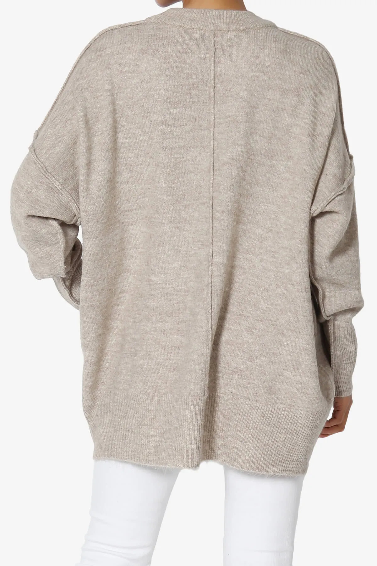 Taryn Oversized Crew Neck Pullover Sweater