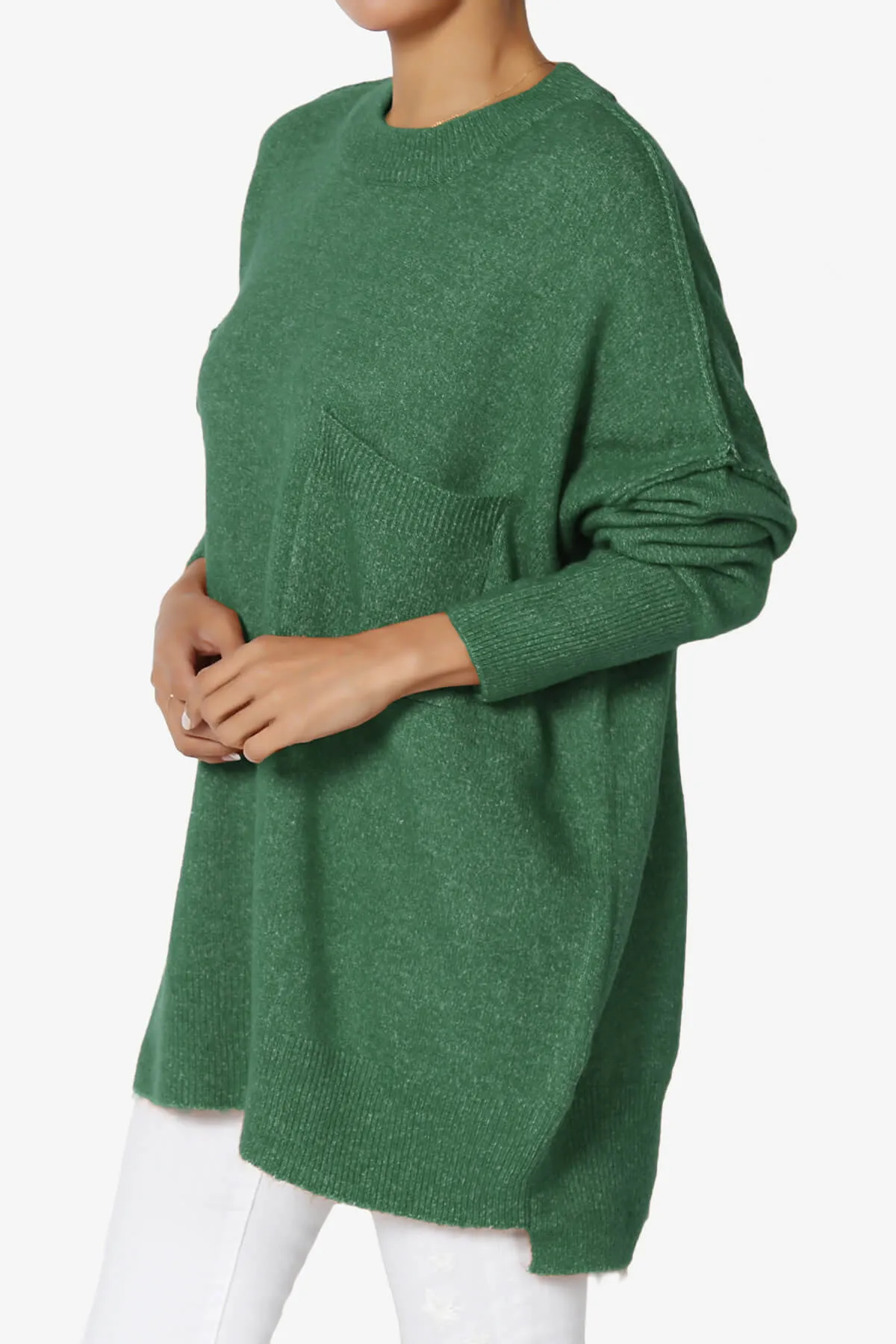 Taryn Oversized Crew Neck Pullover Sweater