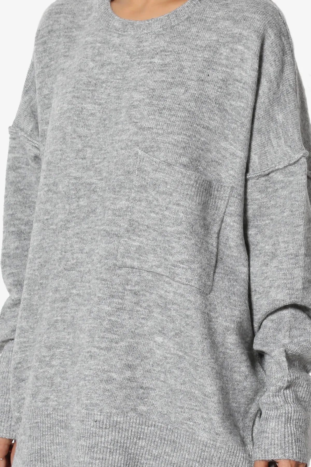 Taryn Oversized Crew Neck Pullover Sweater