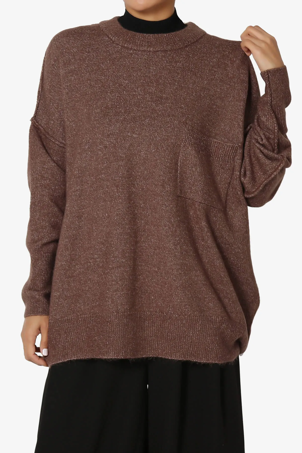 Taryn Oversized Crew Neck Pullover Sweater