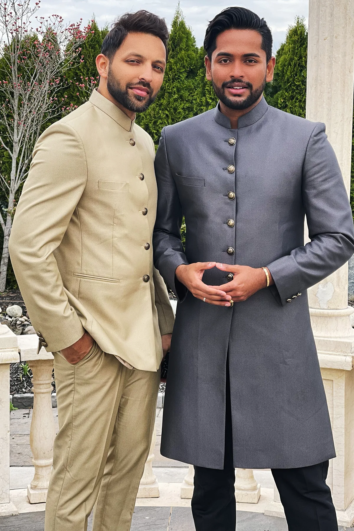 Textured Beize Classic Bandgala Set
