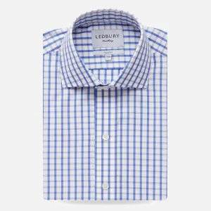 The Blue Urbana Box Check Dress Shirt