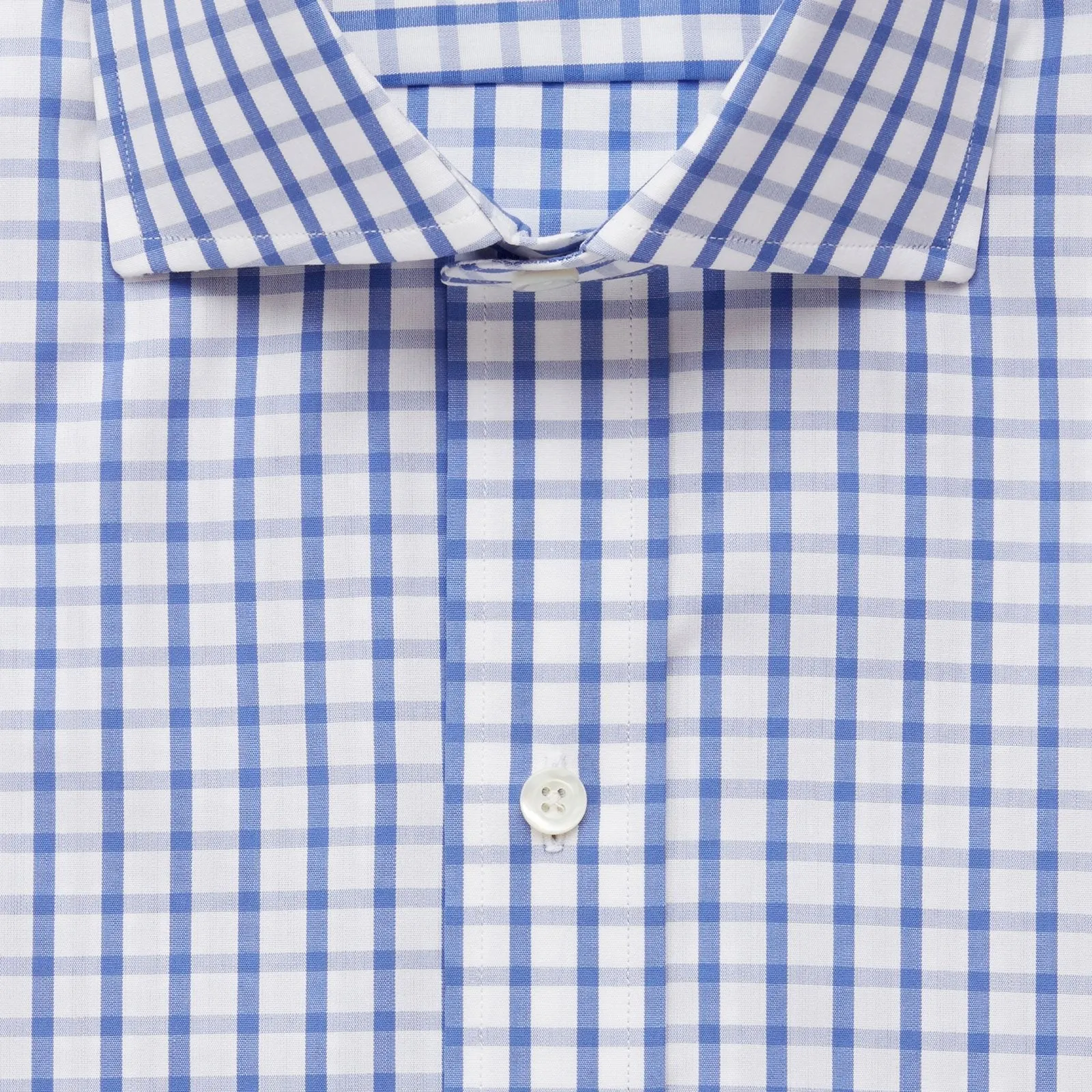 The Blue Urbana Box Check Dress Shirt