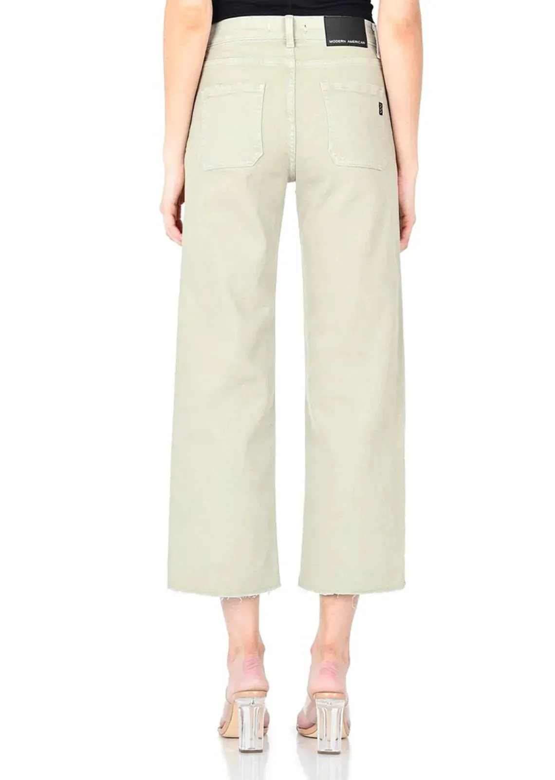 The Farrah Utility Crop Denim by Modern American - Olive
