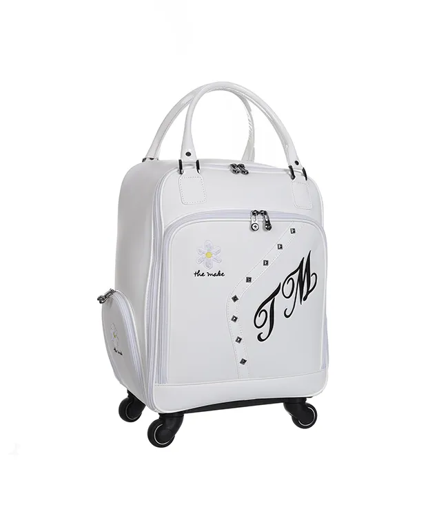 THE MAKE - Rosa Wheels Boston Bag - White