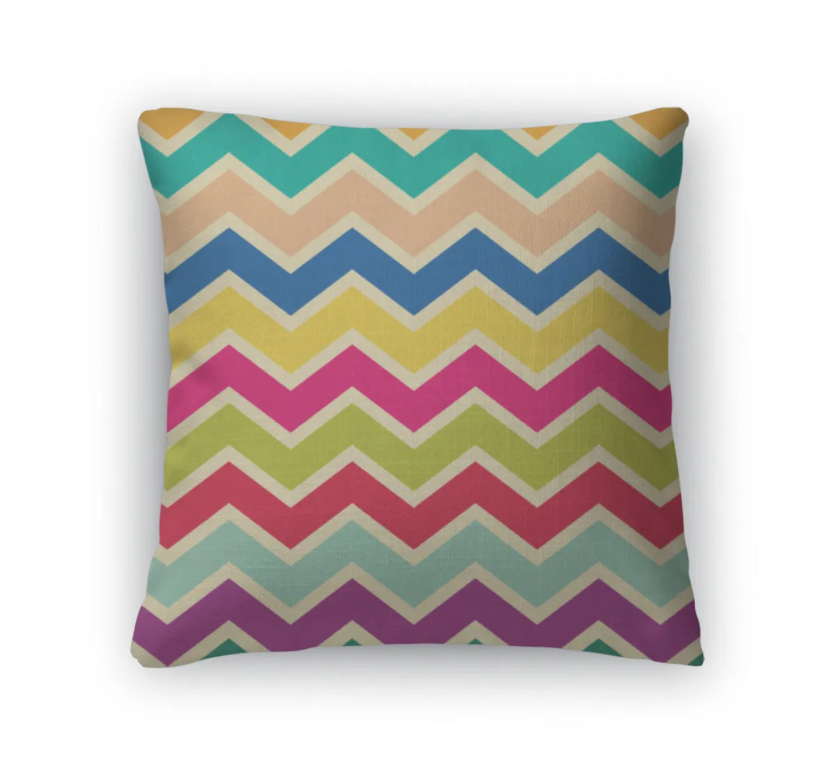 Throw Pillow, Zigzag Chevron Pattern
