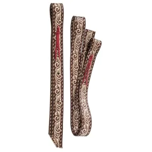 Tough 1 Printed Billet & Tie Strap Brown Tooled Leather