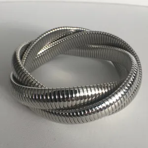 Triple Band Elastic Bangle Bracelet