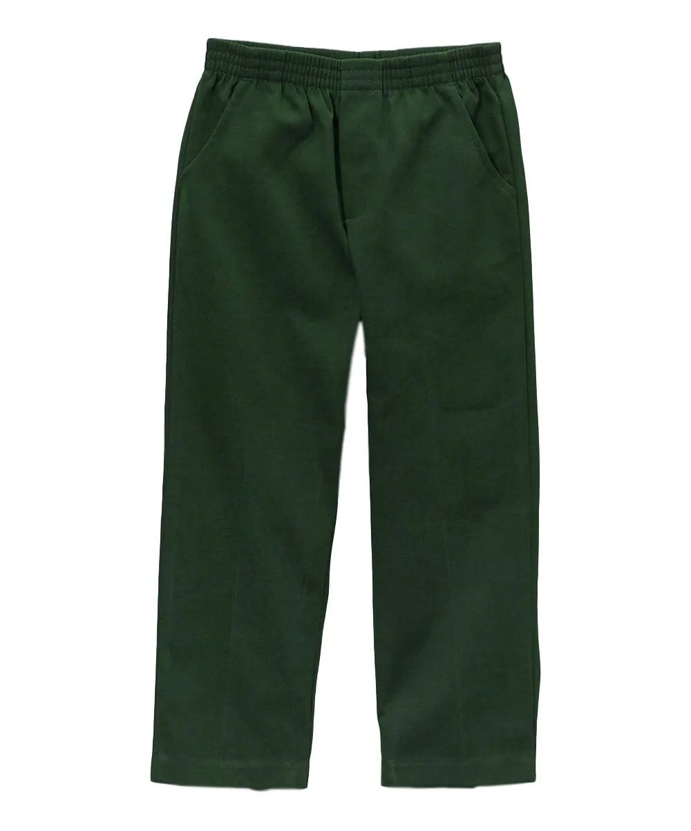 unik Boy's Navy Uniform All Elastic Waist Pull-on Pants 4-12