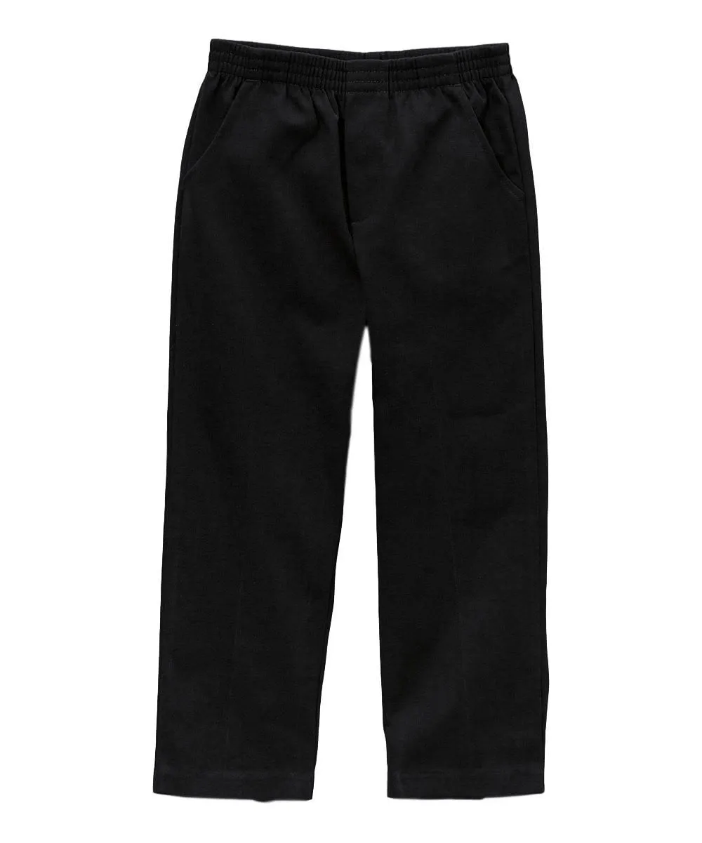 unik Boy's Navy Uniform All Elastic Waist Pull-on Pants 4-12