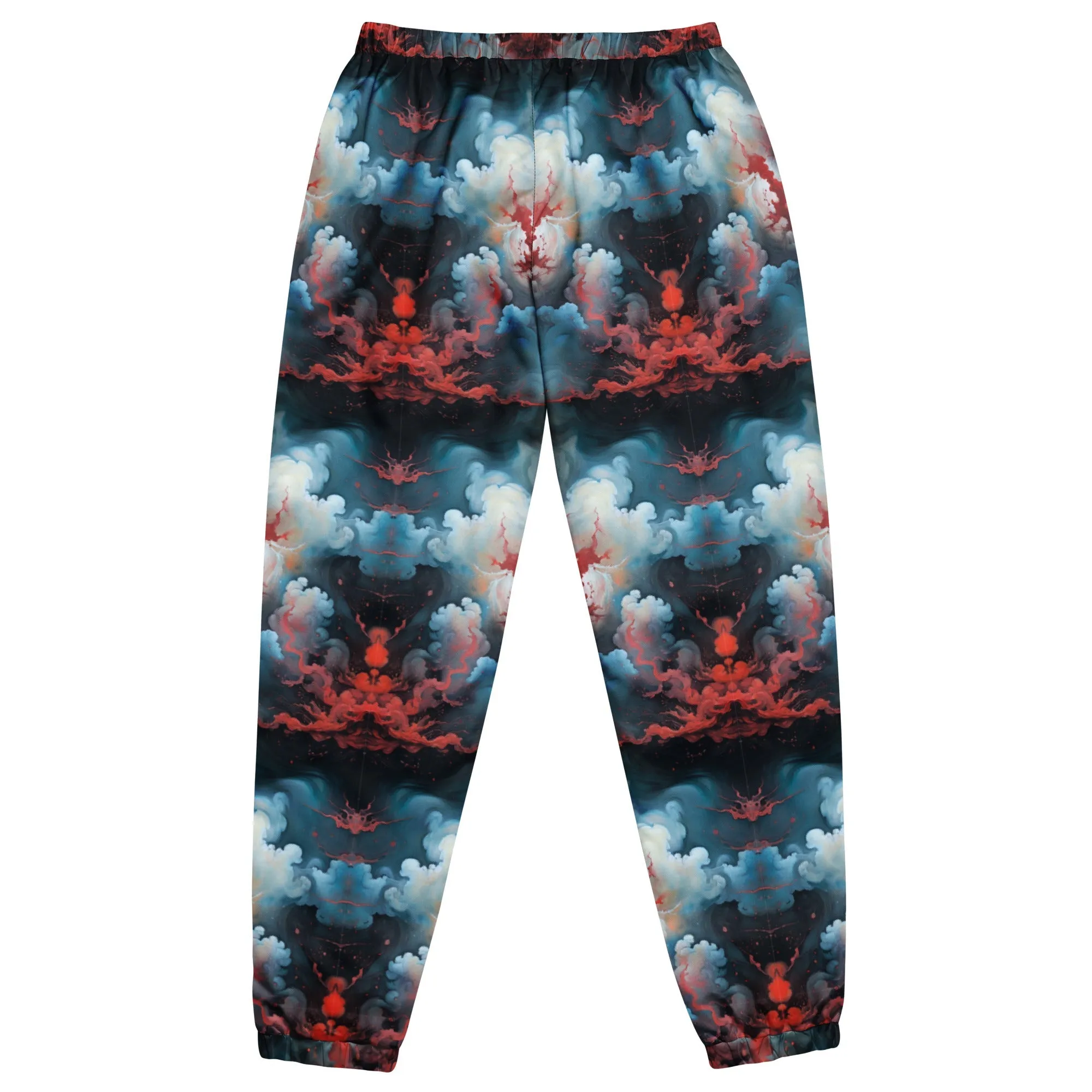 Unisex Track pants - Ethereal Crimson Flow - Light