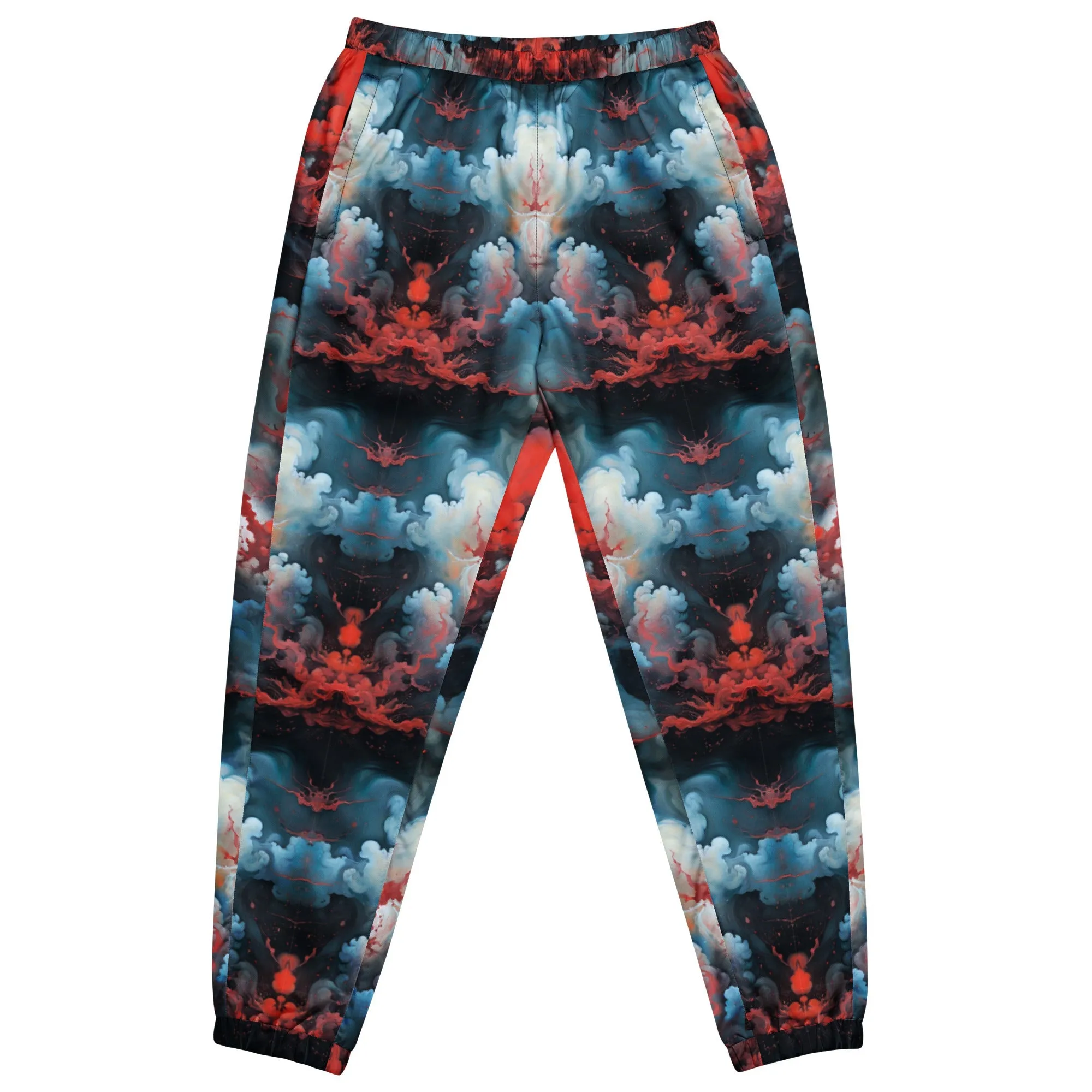 Unisex Track pants - Ethereal Crimson Flow - Light