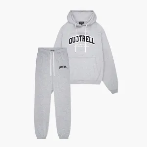 UNIVERSITY SET - LOOSE FIT | GREY MELEE/WHITE