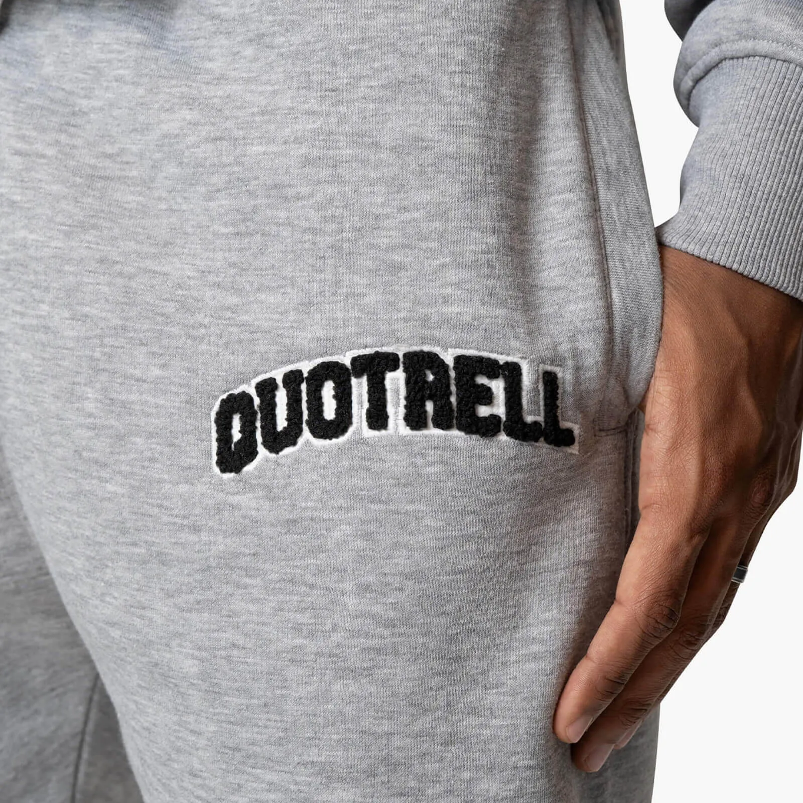 UNIVERSITY SET - LOOSE FIT | GREY MELEE/WHITE