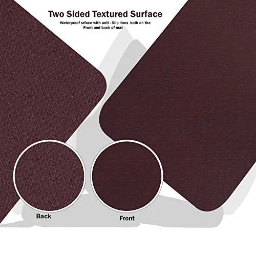 VIFITKIT® Yoga Mat Anti Skid EVA Yoga mat with Carrying Strap for Gym Workout and Flooring Exercise Long Size Yoga Mate for Men Women… (Wine, 4mm)