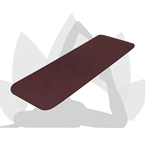 VIFITKIT® Yoga Mat Anti Skid EVA Yoga mat with Carrying Strap for Gym Workout and Flooring Exercise Long Size Yoga Mate for Men Women… (Wine, 4mm)