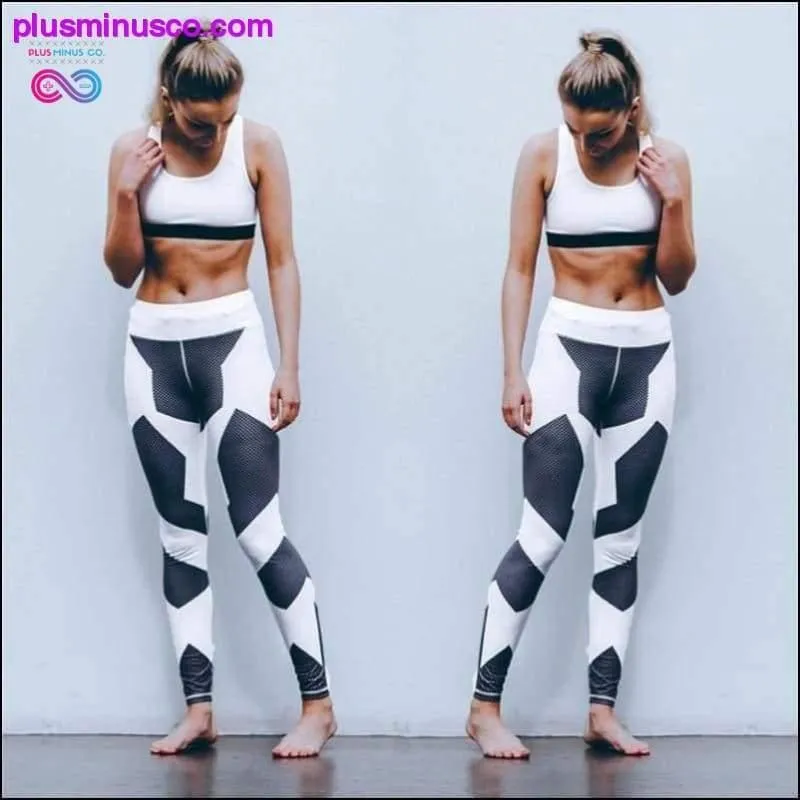 Women Workout Striped High Waist Tights Sports Leggings