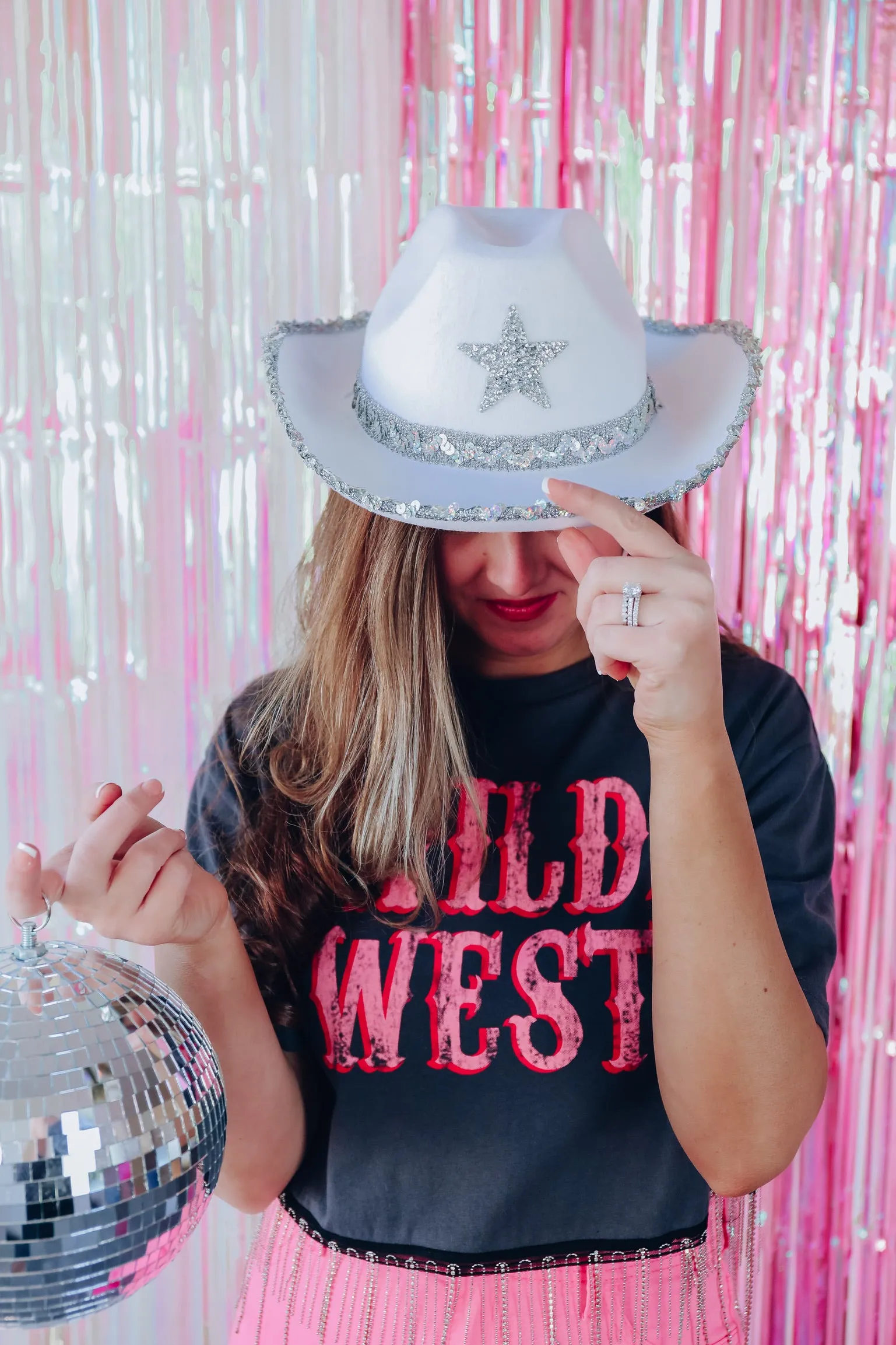 You're A Star Sequin Cowgirl Hat - White