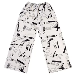 YUK FUN Pencil Party Trousers in Black - MADE TO ORDER