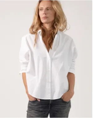 Zoe Poplin Shirt White